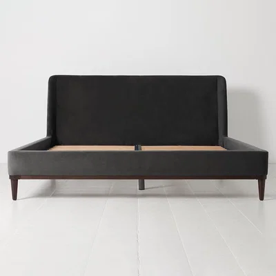 Cuckooland Swyft Bed 02 Charcoal Velvet Bed in a Box - SuperKing