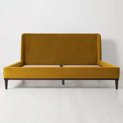 Cuckooland Swyft Bed 02 Mustard Velvet Bed in a Box - SuperKing