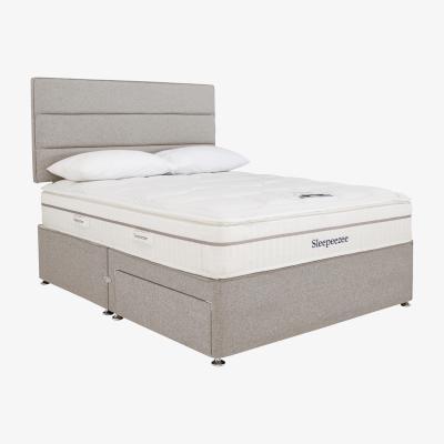 Furniture Village Sleepeezee - Calm 2200 Divan Set - Super King - Grey