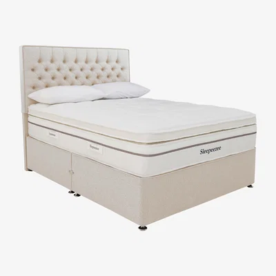 Furniture Village Sleepeezee - Harmony 3500 Divan Set - Super King - Cream