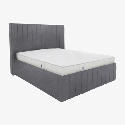 Furniture Village Eira Low Foot End Bed Frame - Super King - Grey