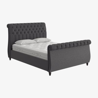 Furniture Village Churchill High Foot End Bed Frame - Super King - Grey