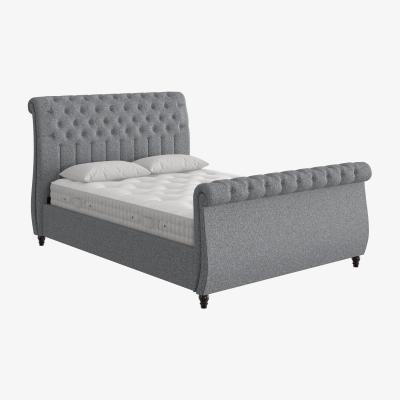 Furniture Village Churchill High Foot End Ottoman Bed Frame - Super King - Grey