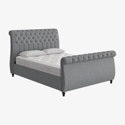Furniture Village Churchill High Foot End Ottoman Bed Frame - Super King - Grey