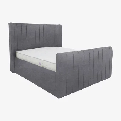 Furniture Village Eira High Foot End Bed Frame - Super King - Grey