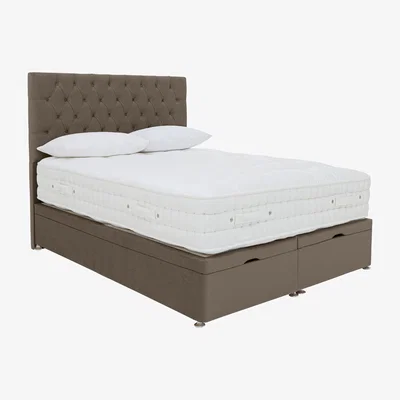 Furniture Village Sleep Story - Natural 4000 End Ottoman Divan Set - Super King - Brown