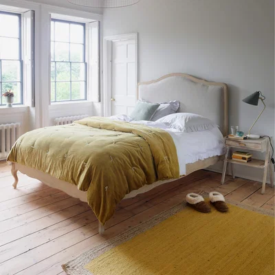 Graham & Green Alora Natural Linen Super King Size Bed