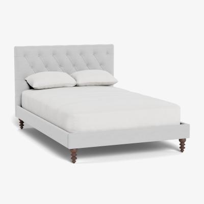Heal's Heal's Balmoral Bedstead Super King Brushed Cotton Pewter - Heal's UK Bedroom Furniture