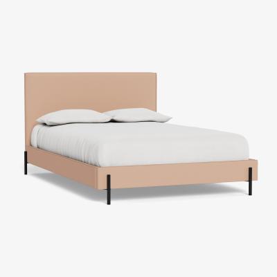 Heal's Heal's Tortona Super King Bed Capelo Linen-Cotton Rosedale Black Feet