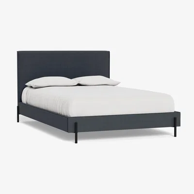 Heal's Heal's Tortona Super King Bed Linen Dark Grey Black Feet