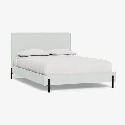 Heal's Heal's Tortona Super King Bed Broad Weave Tin Black Feet