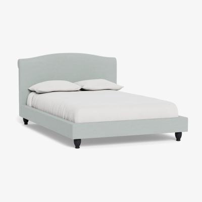 Heal's Heal's Devon Super King Bed Brushed Cotton Oat Natural Beech Feet