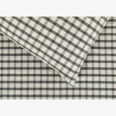 Heal's Heal's Organic Recycled Check Black/White Bed Linen Set Super King