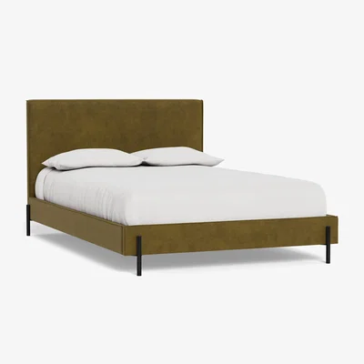 Heal's Heal's Tortona Super King Bed Smart Luxe Velvet Peridot