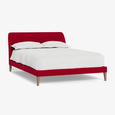 Heal's Heal's Wallis Bed Super King Melton Wool Red Oxide Walnut Feet - Heal's UK Bedroom Furniture
