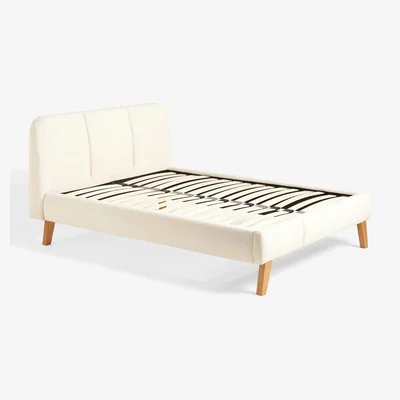 John Lewis John Lewis Nite Upholstered Boucle Bed Frame, Super King Size, White