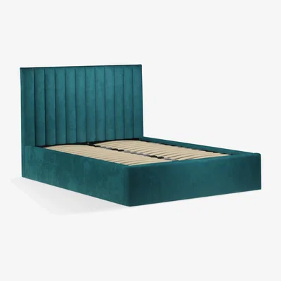 John Lewis John Lewis Fluted Ottoman Storage Upholstered Bed Frame, Super King Size
