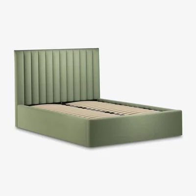 John Lewis John Lewis Fluted Ottoman Storage Upholstered Bed Frame, Super King Size