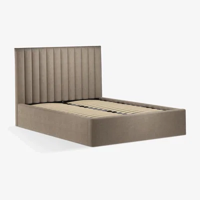 John Lewis John Lewis Fluted Ottoman Storage Upholstered Bed Frame, Super King Size