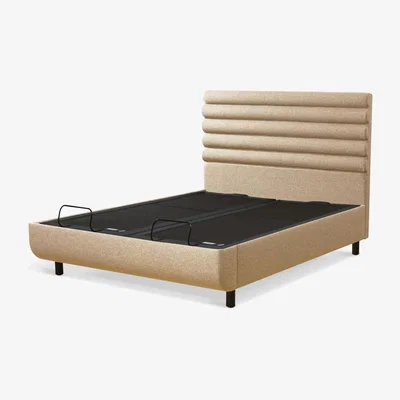 John Lewis TEMPUR® Arc™ Ergo® Smart Vectra Upholstered Bed Frame, Super King Size