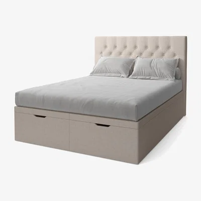John Lewis Koti Home Eden Upholstered Ottoman Storage Bed, Super King Size