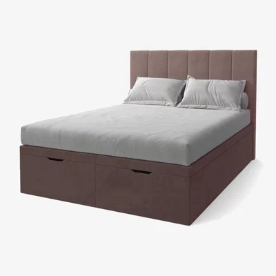 John Lewis Koti Home Avon Upholstered Ottoman Storage Bed, Super King Size