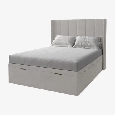 John Lewis Koti Home Adur Upholstered Ottoman Storage Bed, Super King Size