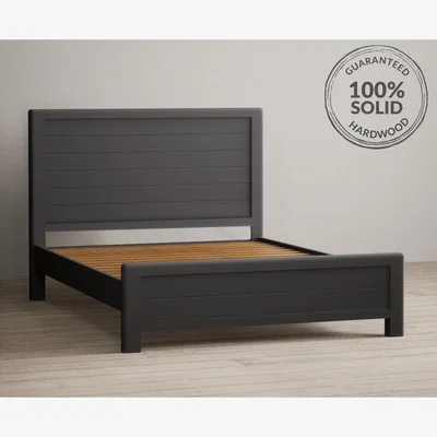 Oak&More Bradwell Oak and Charcoal Grey Painted Super King size Bed
