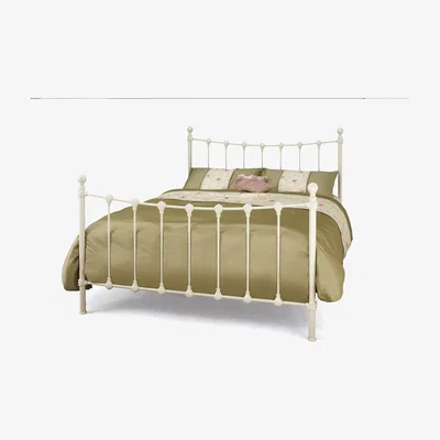 Oak&More Havre 180cm Super King Bed in Ivory Gloss