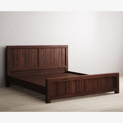 Oak&More Dakota Dark Acacia and Metal Super King Bed