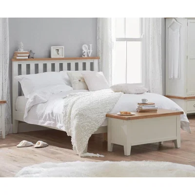 Oak&More Eden Oak and White Super King Size Bed