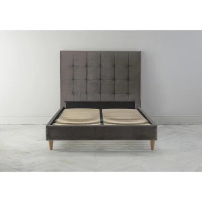 Perch and Parrow Hopper 6' Super King Ottoman Bed Frame in Diamond Dust