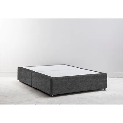 Perch and Parrow Buxton 6' Super-King Size Bed Base in Hola Black