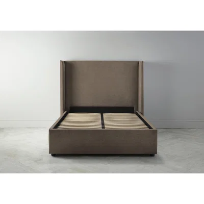 Perch and Parrow Suzie 6' Super King Ottoman Bed Frame in Saddle Brown
