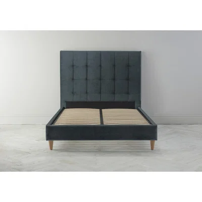 Perch and Parrow Hopper 6' Super King Bed Frame in Denim Blue
