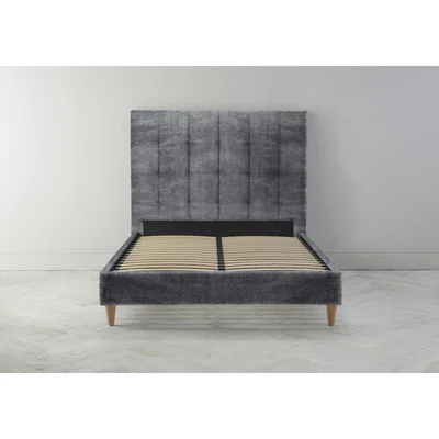 Perch and Parrow Hopper 6' Super King Ottoman Bed Frame in Rhino Grey