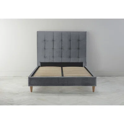 Perch and Parrow Hopper 6' Super King Bed Frame in Silver Spoon