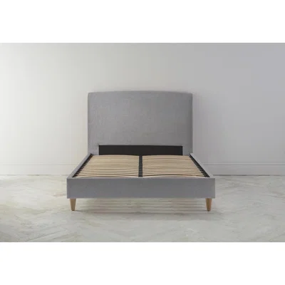 Perch and Parrow Ted 6' Super King Ottoman Bed Frame in Silver Weave