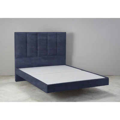 Perch and Parrow Waft 6' Super King Size Bed Frame in Blue Lavender