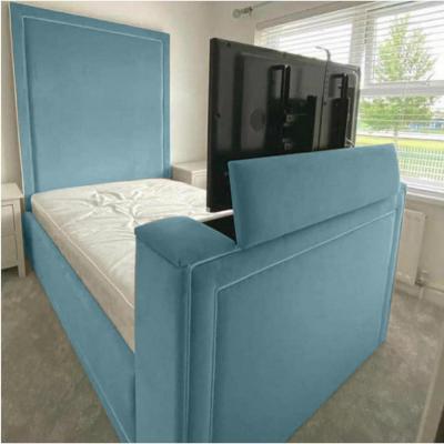 The Range Loxie Plush TV Bed Frame - Duck Egg / Superking