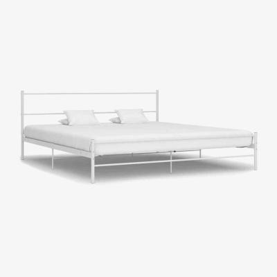 The Range 6 FT Super King Metal Bed  - White