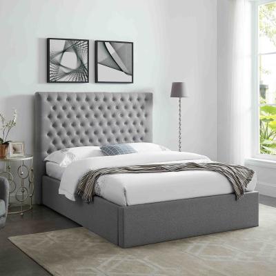 The Range Super King Grey Ottoman Storage Bed Frame - Grey