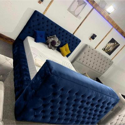 The Range Arli Plush TV Bed Frame - Blue / Superking