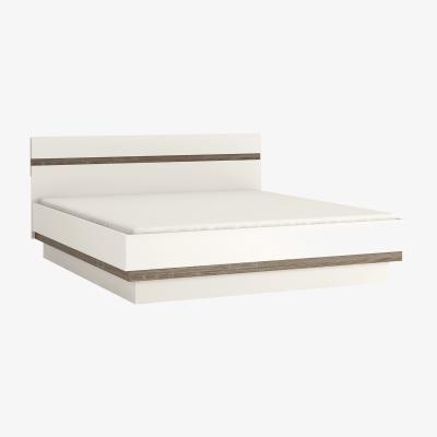 The Range Jonas & James Leece Bed frame - White with oak trim / Super King