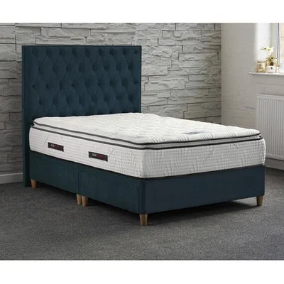 The Range Jonas & James Chatsworth Divan Bed Set With Mattress - Ocean / Super King / 4