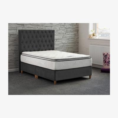 The Range Jonas & James Chatsworth Non Storage Divan Set - Steel / Super King