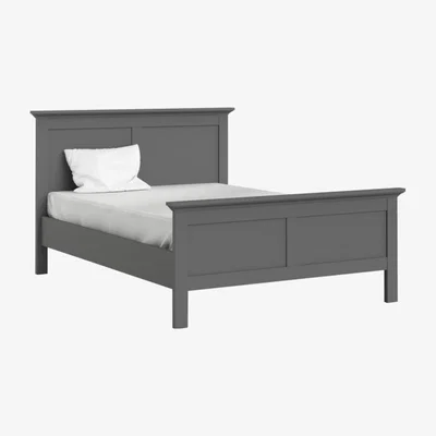 The Range Jonas & James Belleville Bed - Matt Grey / Super King