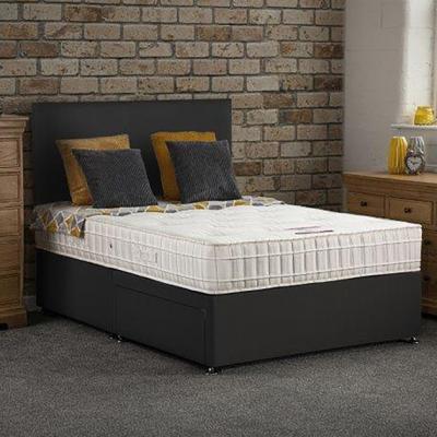 The Range Bideford Divan Bed With Drawers & Mattress - Black / 4 / Super King