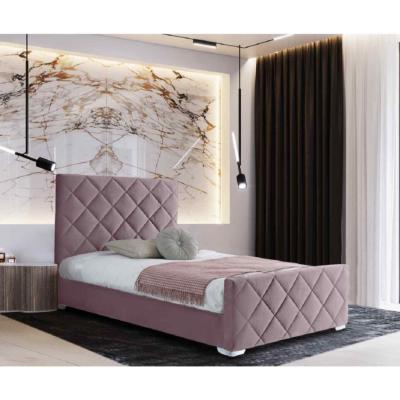The Range Emily Upholstered Plush Velvet Bed Frame    - Pink / Superking
