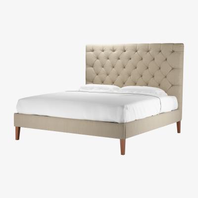Sofa.com Rosalie 150cm Super King Bed in Pennine Stone Organic Smart Cotton